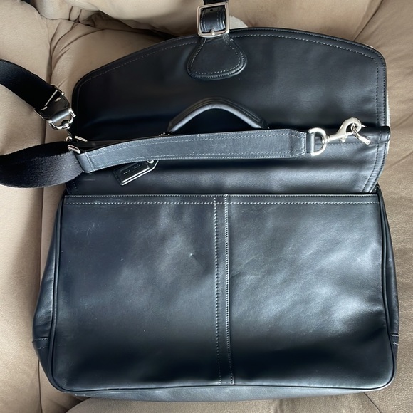 Leather briefcase with compartments - Picture 6 of 13